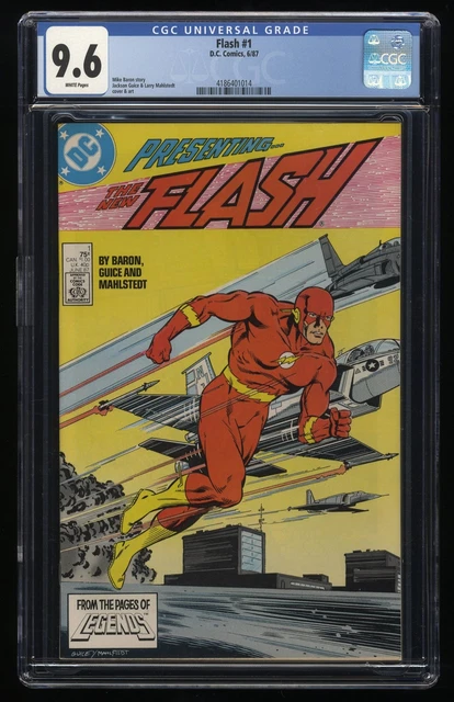 Flash (1987) #1 CGC NM+ 9.6 White Pages New Teen Titans Vandal Savage!