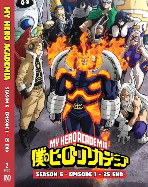 My Hero Academia Anime Series Complete Season 6 Episodes 1-25 Dual