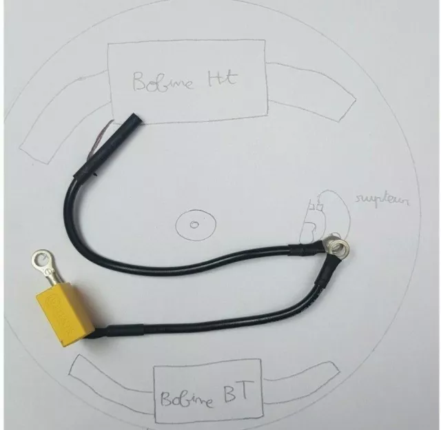 Condensateur électronique pour mobylettes Peugeot Modèles 103/BB...