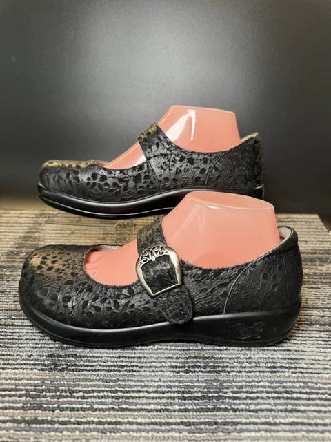 ALEGRIA PALOMA MARY Janes Size 35 Brilliant Black Patent Leather