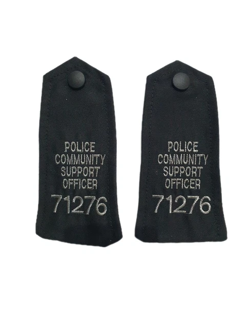 BRITISH UK POLICE Rank Markings Epaulette Black $6.00 - PicClick