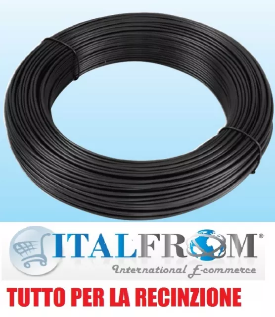 100mt Filo di Legatura 1,8mm Antracite X Recinzione Rete Metallica Ombreggiante