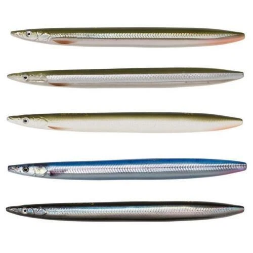 Leurres De Pêche à La Mouche Pour Mer - Taille 2/0 - 4 Leurres Orange Pour Lançons Et Anguilles