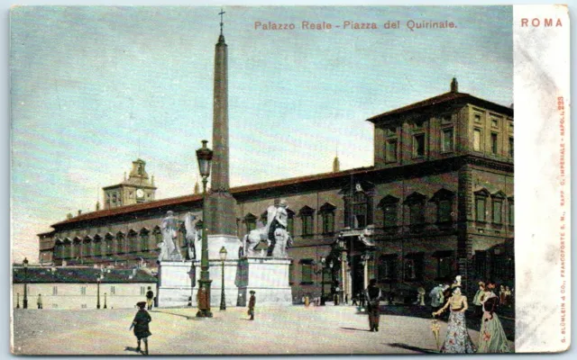 Postcard - Palazzo Reale and Piazza del Quirinale - Rome, Italy