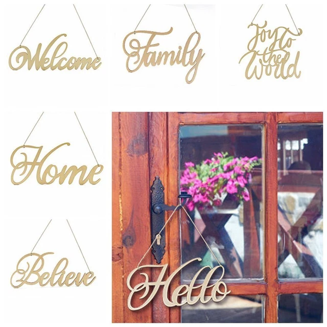 Wood Hotel Bulletin Board Welcome Sign Welcome Wood Sign Door Hanger  Hotel