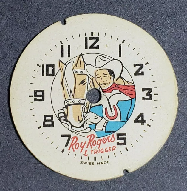 VINTAGE ROY ROGERS & Trigger Character Watch Dial for Parts or Repairs ...