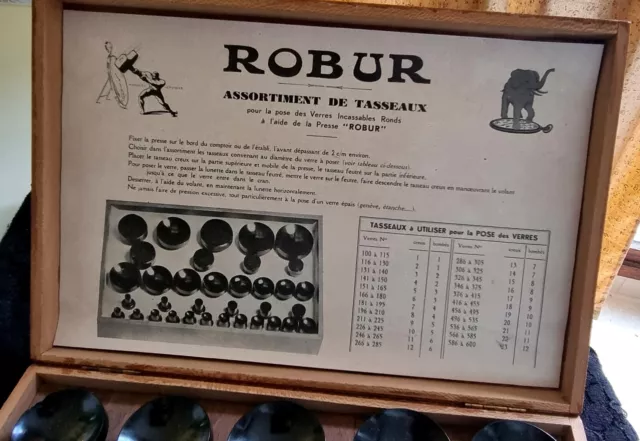 Marque ROBUR. Coffret assortiment de Tasseaux - Anciens outils Horloger 3