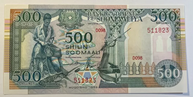 Somalia - 1989 Uncirculated 500 Shilling Banknote