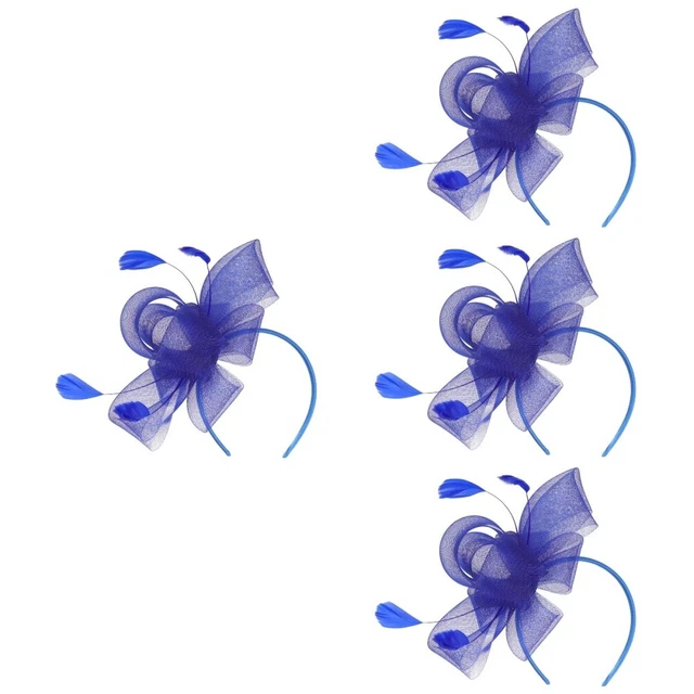 4x Tea Party Fascinator Donna Fascinator Cappello Accessorio Capelli