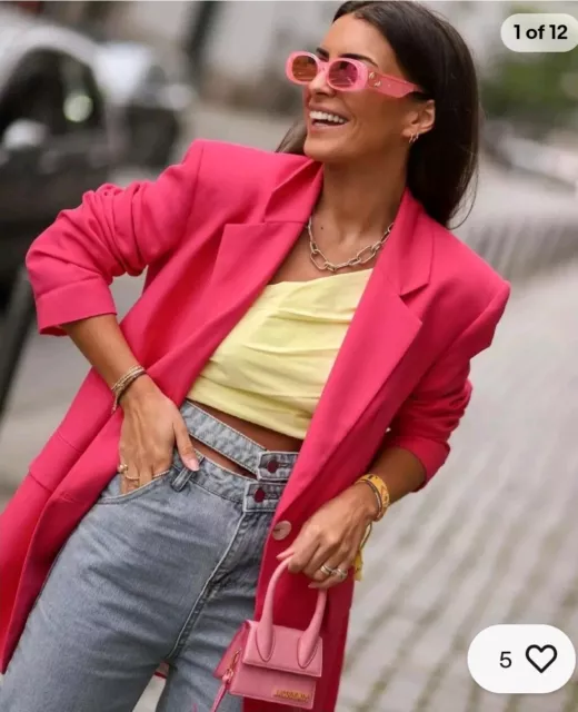 Zara giacca fucsia hotsell