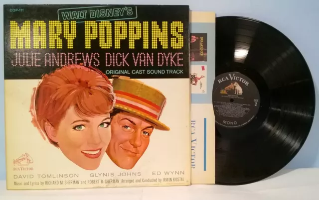 DISNEY'S MARY POPPINS OST '64 MONO RCA Record Club? copy NOT Buena Vista NICE