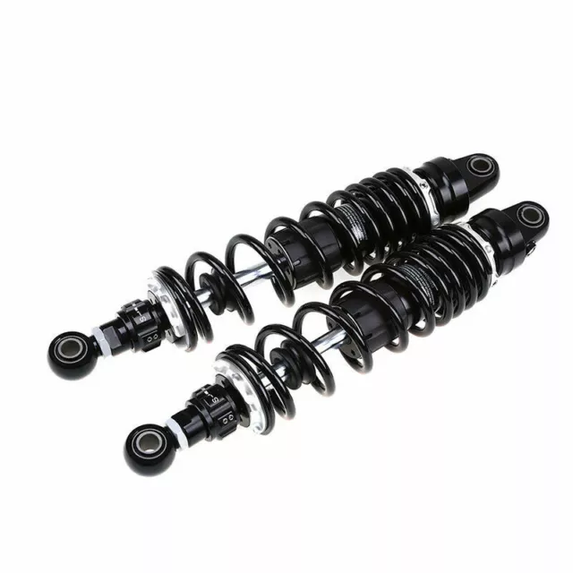 Pair 340mm Motorcycle Rear Shock Absorber Suspension Universal For Honda