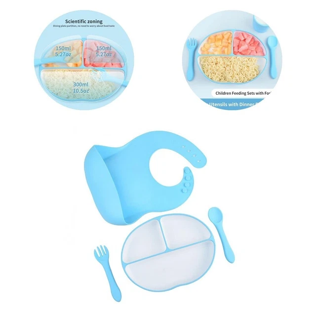 4 piezas/juego de vajilla partición científica para niños comida diaria para niños