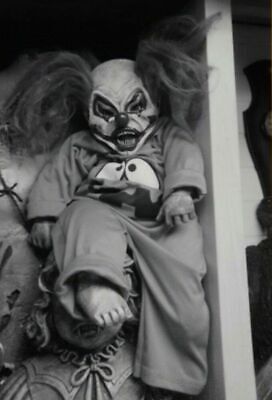 Antique Clown Baby Photo 411b Odd Strange & Bizarre