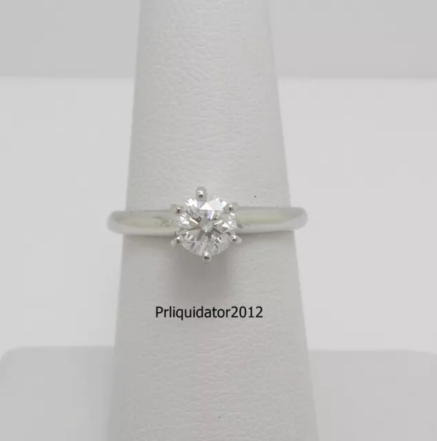 1/2CT Diamond Round Cut Solitaire Engagement Wedding Bridal Ring 14K White Gold