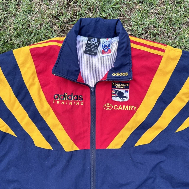 ADELAIDE CROWS ADIDAS Training Jacket AFL VINTAGE RARE 90's