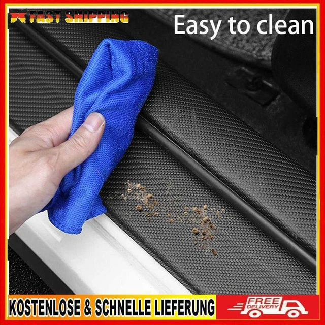4pcs Car Sticker Anti Scratch Threshold Decal Protector Anti Slip for Front Rear