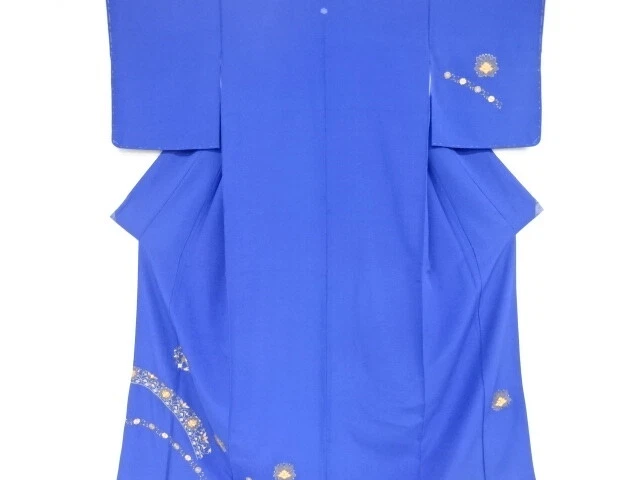 41037# Japanese Kimono / Kimono / Embroidery / Flower Arabesque & Bird