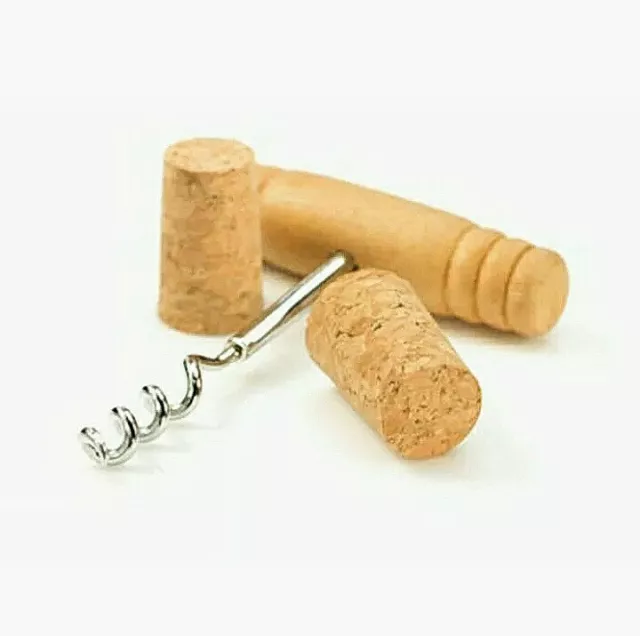 Easy Cork Screw With Wood Handle Bottle Opener Traditional Kitchen Bar Gadget