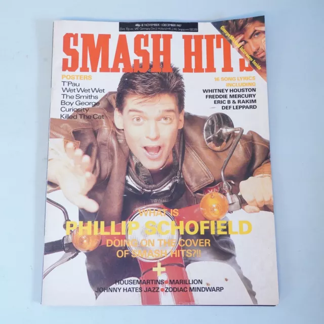 Vintage SMASH HITS Magazine - 18 Nov - 1 Dec 1987 : Phillip Schofield Cover