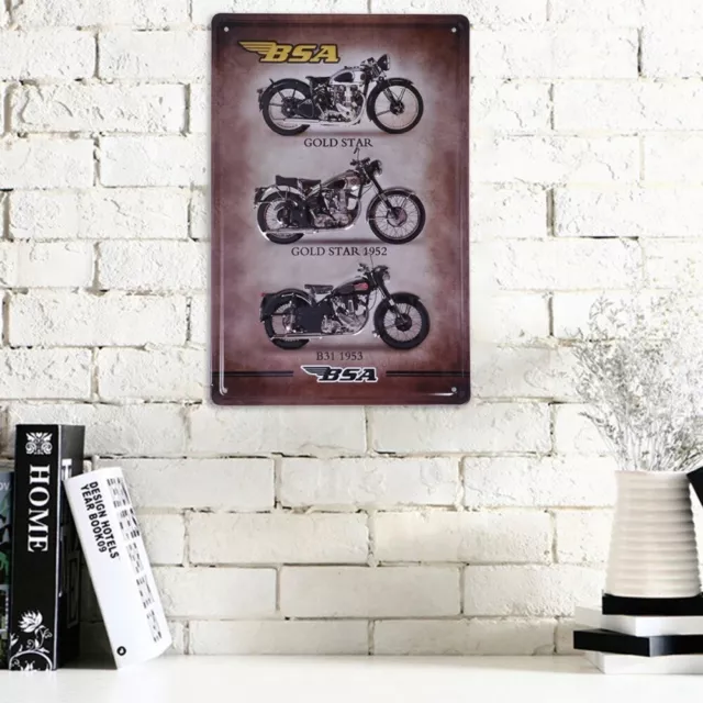 Vintage Metal Poster Retro Painting Plaque Motorcycle Signs