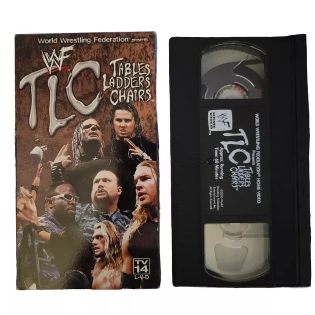 WWF TLC Tables Ladders and Chairs VHS 2000 Edge Hardy Boyz Dudleyz Christian WWE
