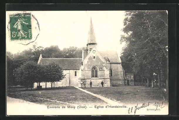 CPA Hondainvile, L´Eglise 1912