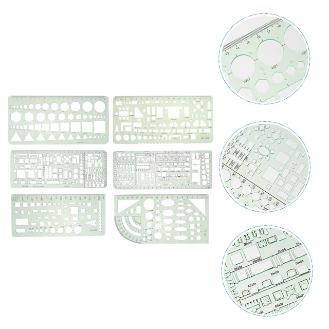 Set di 7 Righelli Per Misurare L'abbigliamento, Righello Per Curve in PVC Per Cucire, Tessuto, Sartoria, Kit di Righelli Per Cucito Artigianale, Per Sarto, Progettista Fai da Te