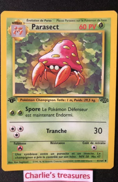 Carte pokemon - Parasect - Édition 1 - 41/64 - Jungle - FR - NM