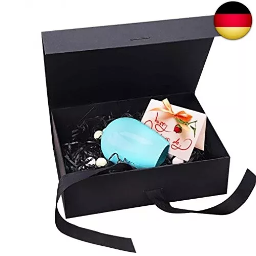 Geschenkbox mit Schleife (21x17x7cm), Magnetische Geschenkkarton