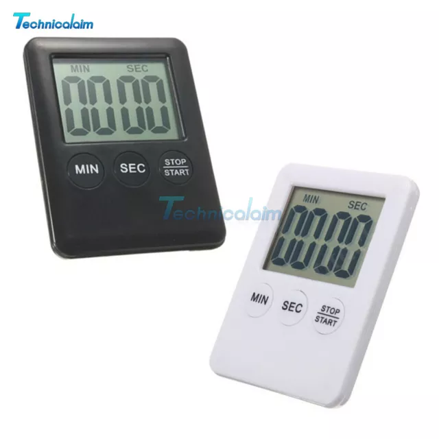 Large LCD Digital Kitchen Cooking Timer Count-Down Up Clock Loud Alarm Magnetic