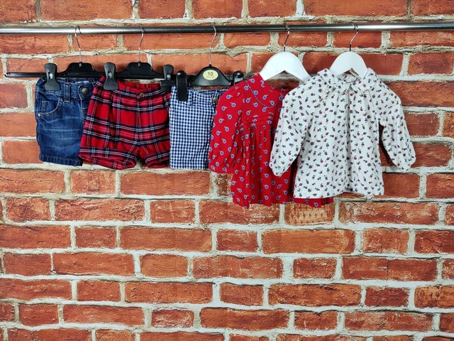 Pacchetto Bambine Età 3-6 Mesi Ralph Lauren Next Ecc Pantaloncini Top Designer 68Cm