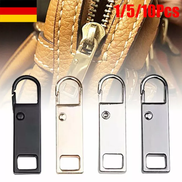 1-10x Reißverschluss Zipper Anhänger Griff Schieber Ersatz Verschluss Reparatur