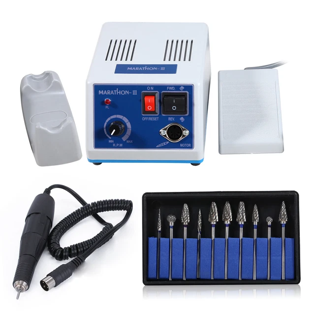 DENTAL LAB MARATHON N3III Micromotor 35K RPM Handpiece Polishing Burs