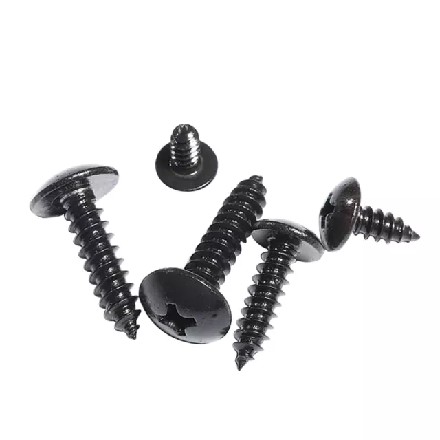 Phillips Truss Head Sheet Metal Self Tapping Screws Black 304 Stainless Steel