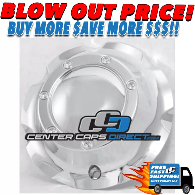 ECO Wheels Rim Center Cap Replacement 870 Chrome No Logo w/Screw BUY MORE & $AVE