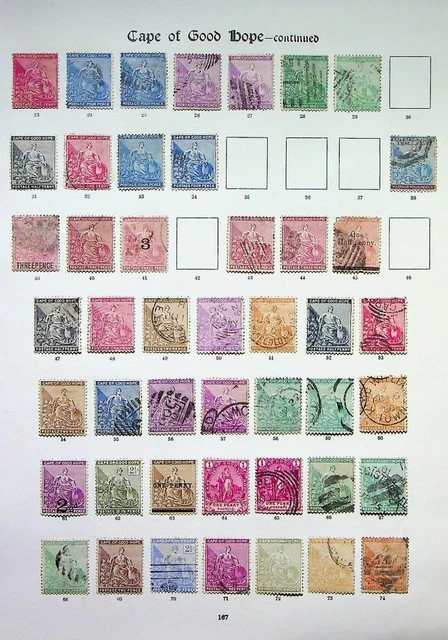 CAPE OF GOOD HOPE: Queen Victoria - Ex-Old Time Collection - Album Page (68095)