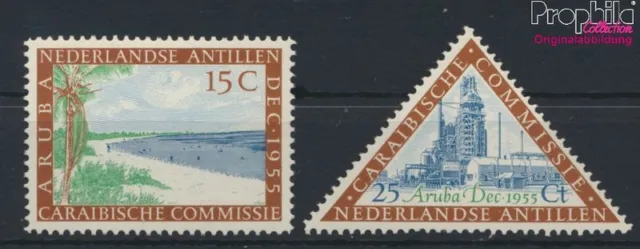 Briefmarken Niederländische Antillen 1955 Mi 50-51 postfrisch (9815995
