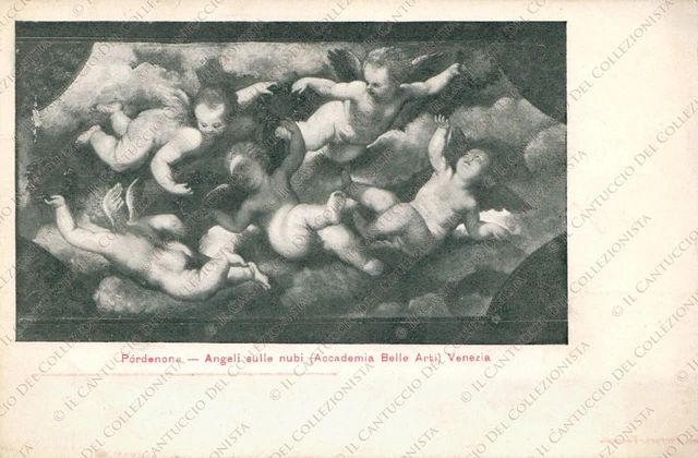 Angeli sulle nubi Pordenone Accademia Belle Arti Venezia Cartolina