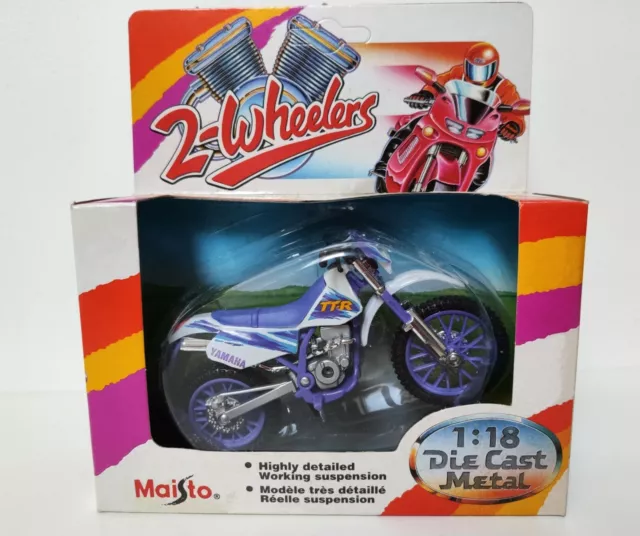 4€02 sur Jouet Moto Miniature Maisto Yamaha TT-R250 1/18 Bleu Modèle Réduit  - Modèle réduit - Achat & prix