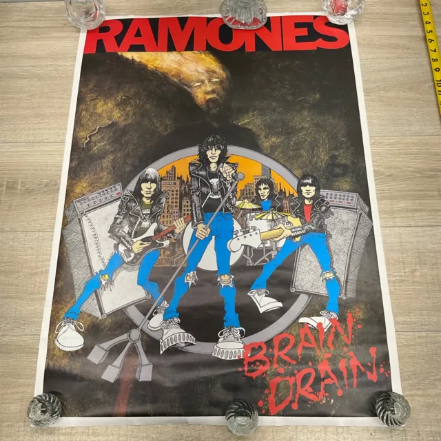 THE RAMONES BRAIN DRAIN POSTER 24x34" P44