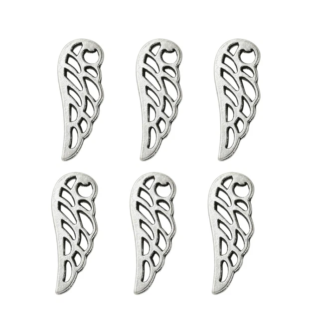 20pcs Alloy Hollow out Wing Pendants Charms DIY Jewelry Making Accessory for
