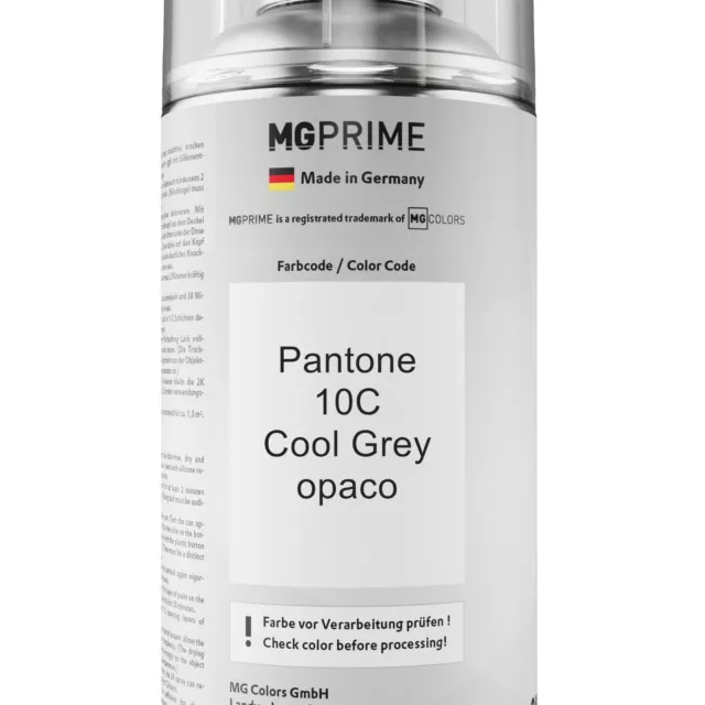 Pantone 10C Cool Grey opaco Bomboletta a spruzzo con acrilico 2K 400 ml 2