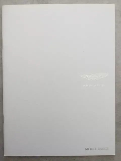 Aston Martin Range UK Markt Auto Verkaufsbroschüre - August 2011