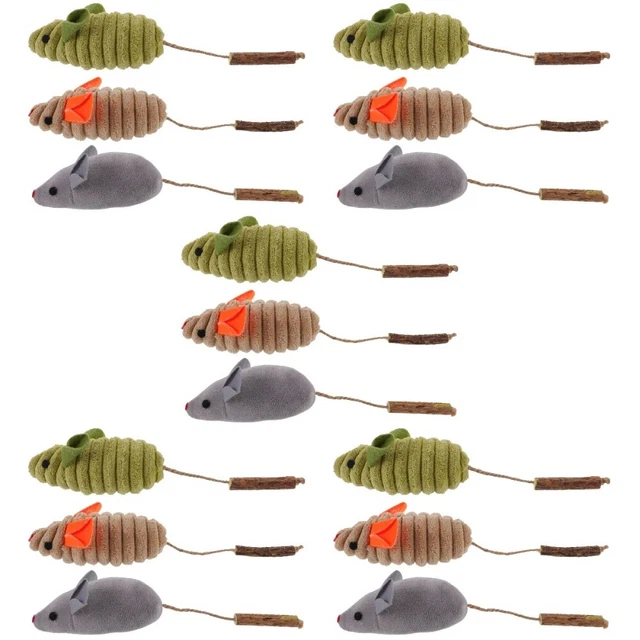 15 PIEZAS Gatos Masticar Juguete Catnip Toys Gatitos Juguete