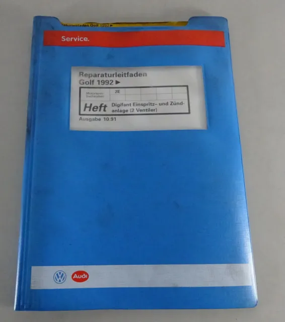 Workshop Manual VW Golf III/3 Digifant Injection & Ignition System By 10/1991