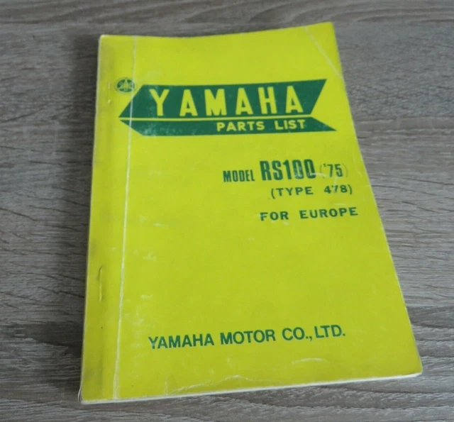 Yamaha Rs 100 Parts List FOR SALE! PicClick UK