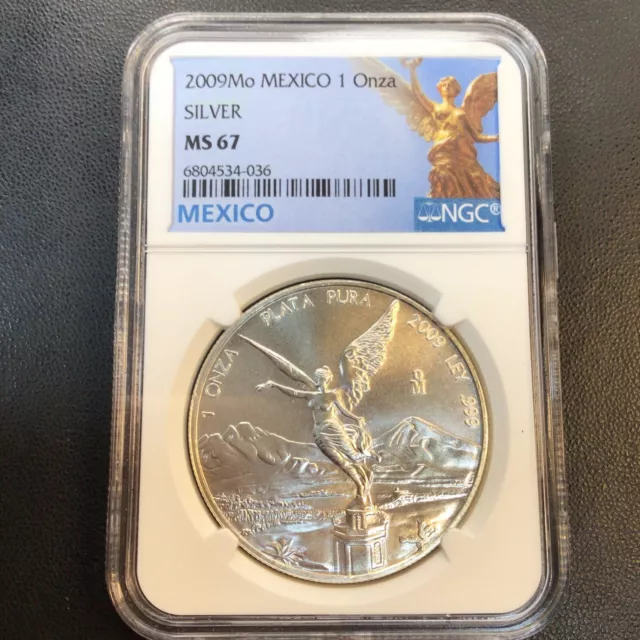 Ngc Ms67 | 2009 Mexico Silver 1 Onza Libertad Ngc Ms 67 Scarce | Superb Gem Bu!