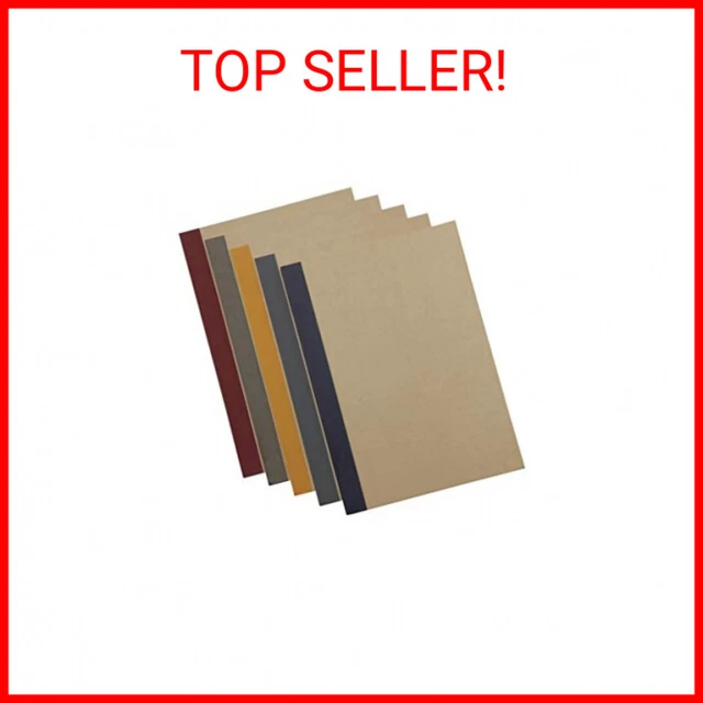 MUJI Notebook B5 6mm Rule 30sheets - Pack of 5books [5colors Binding]