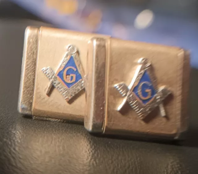 Vintage Swank Masonic Freemason Cufflinks